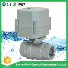 Dn20 AC230V NSF61 Válvula de control de bola de agua motorizada eléctrica de acero inoxidable